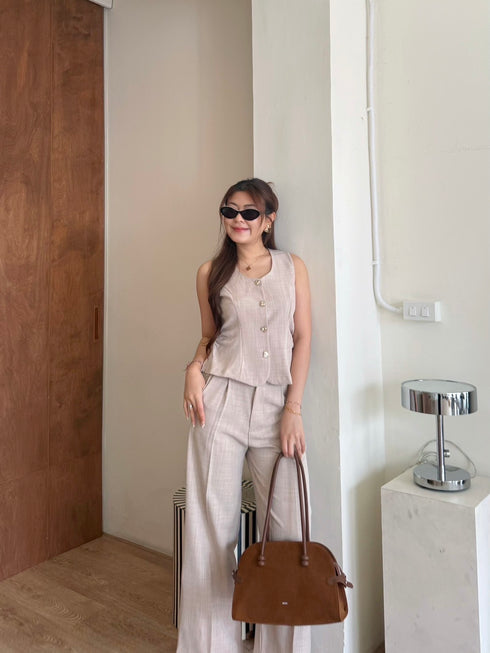 Two Piece Waistcoat Style With Trouser